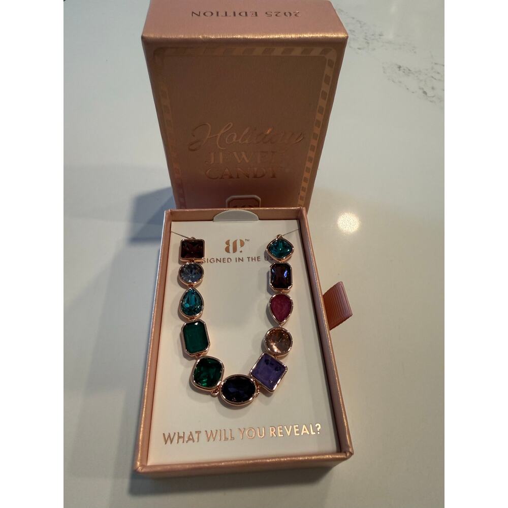 Bomb Party Glam Drops Holiday Jewel Candy Bracelet in Enchanted Sugarplum